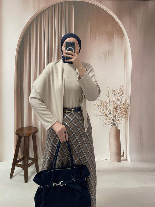 Pelerin Tasarım Sweatshirt Bej