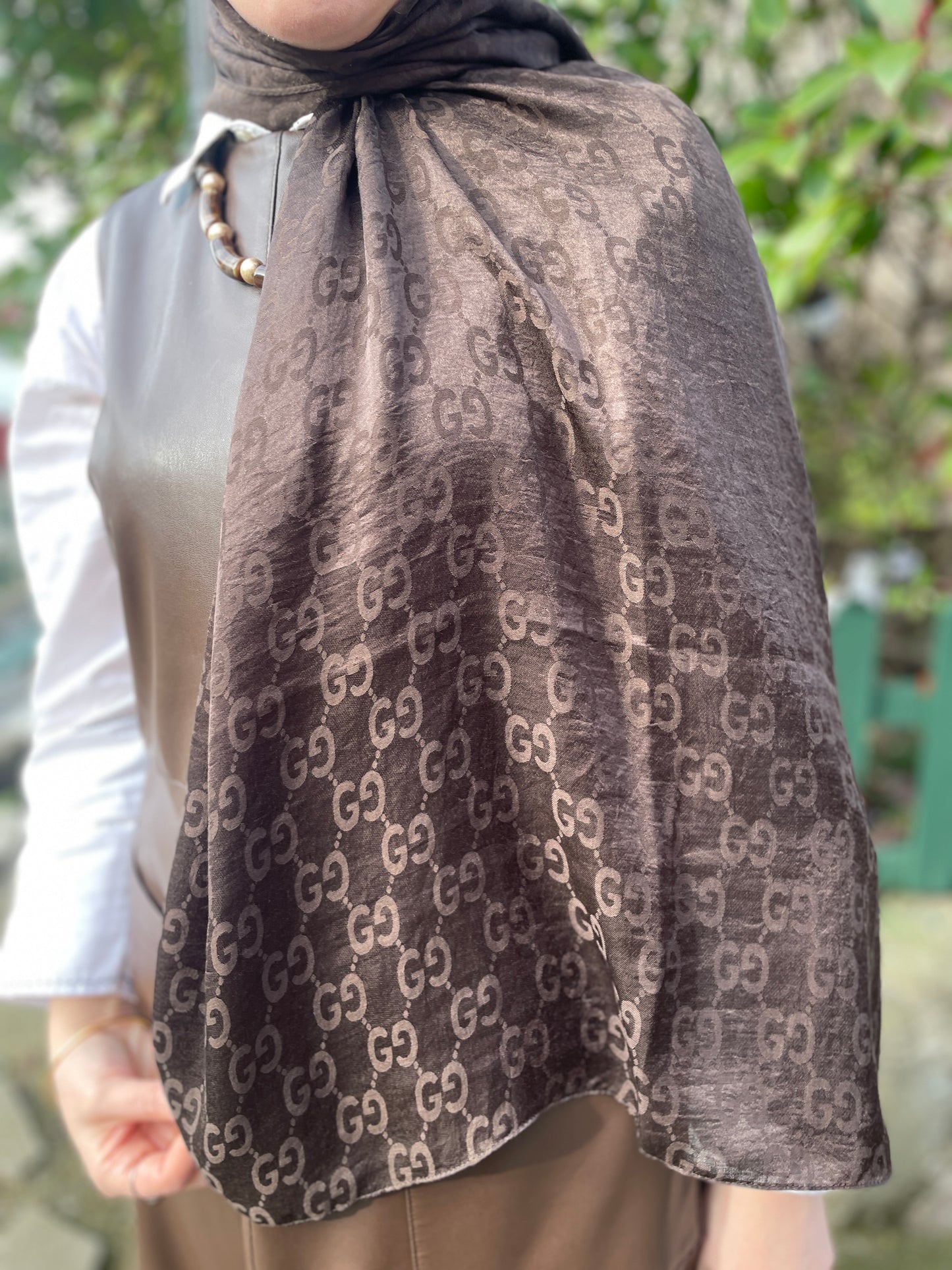 G desen AYROBİN JAKAR ŞAL ACI KAHVE