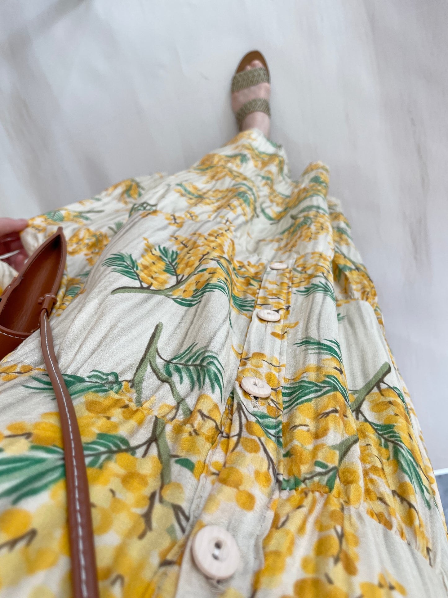 Mango Mimoza Desen Elbise