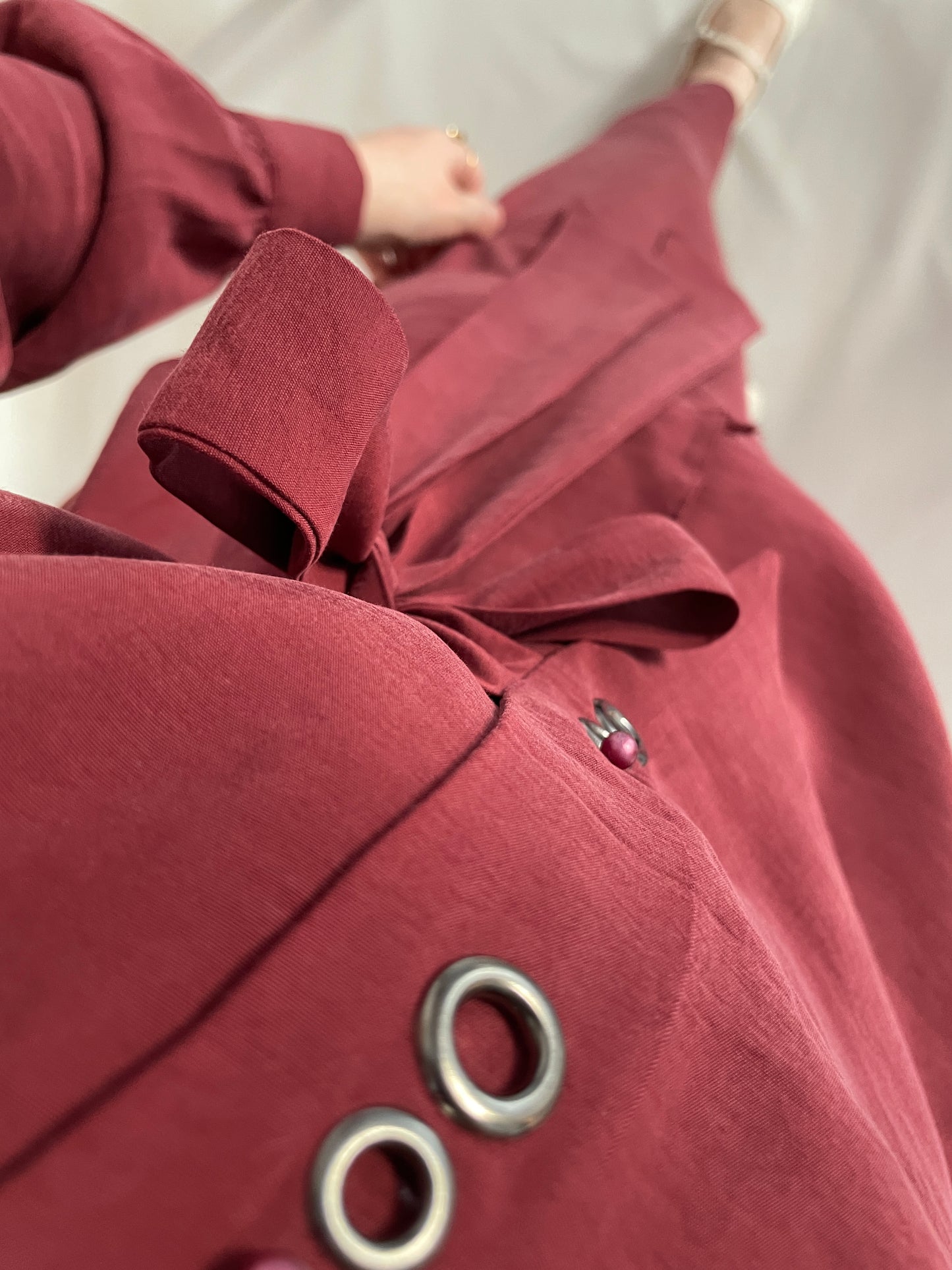 Kuş gözü tasarım Etekli Takım-Tarçın