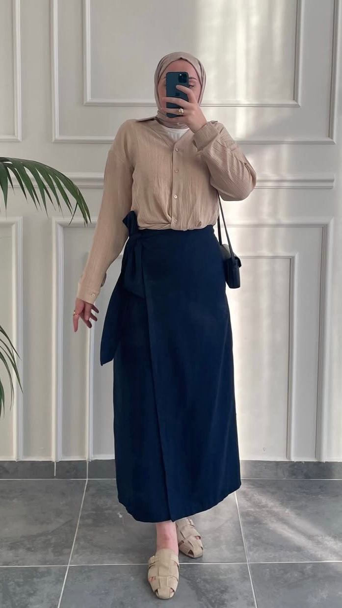 Anvelop Ham Keten Etek Lacivert