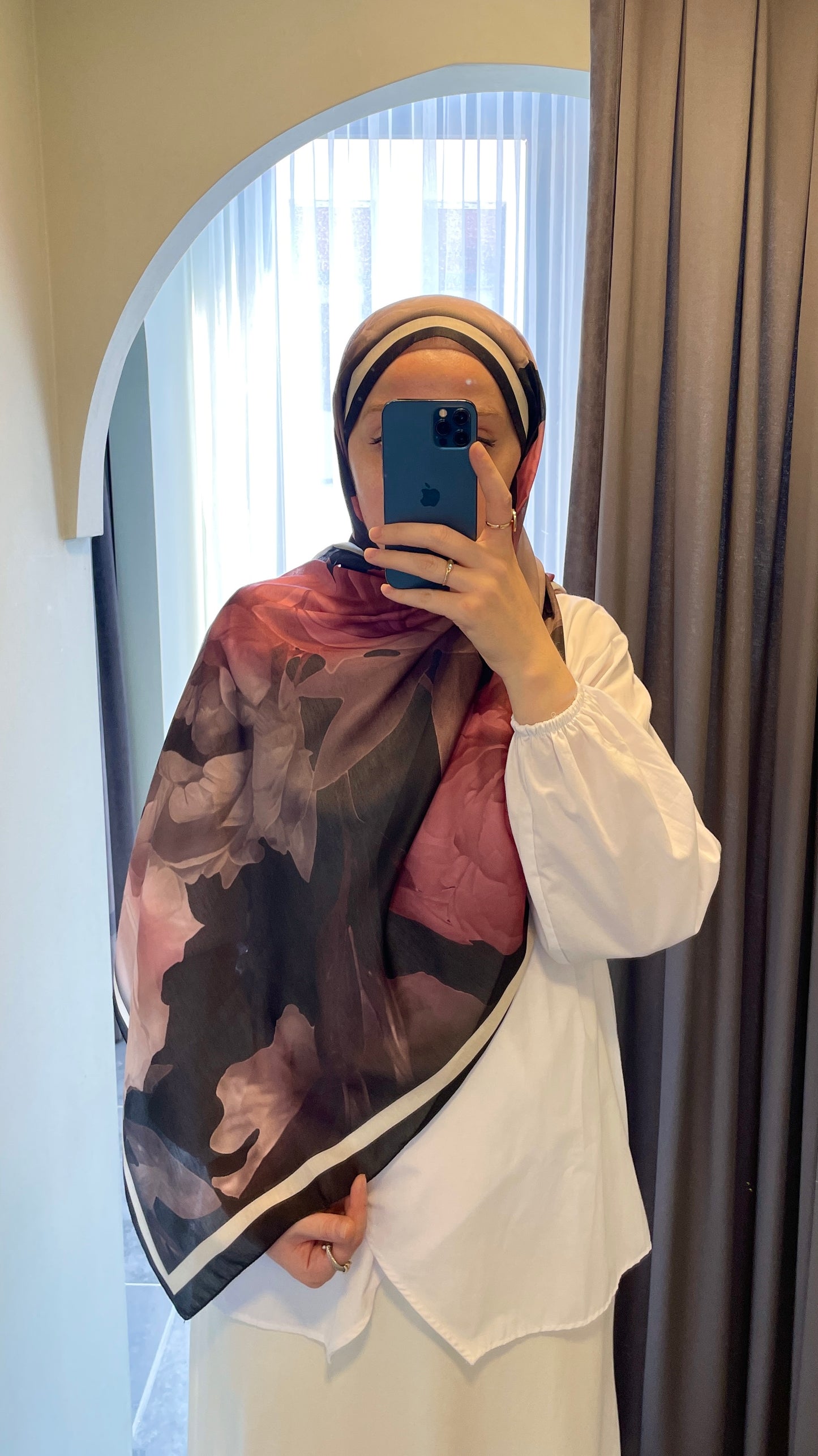 Lotus Pamuk Soft Şal-Siyah