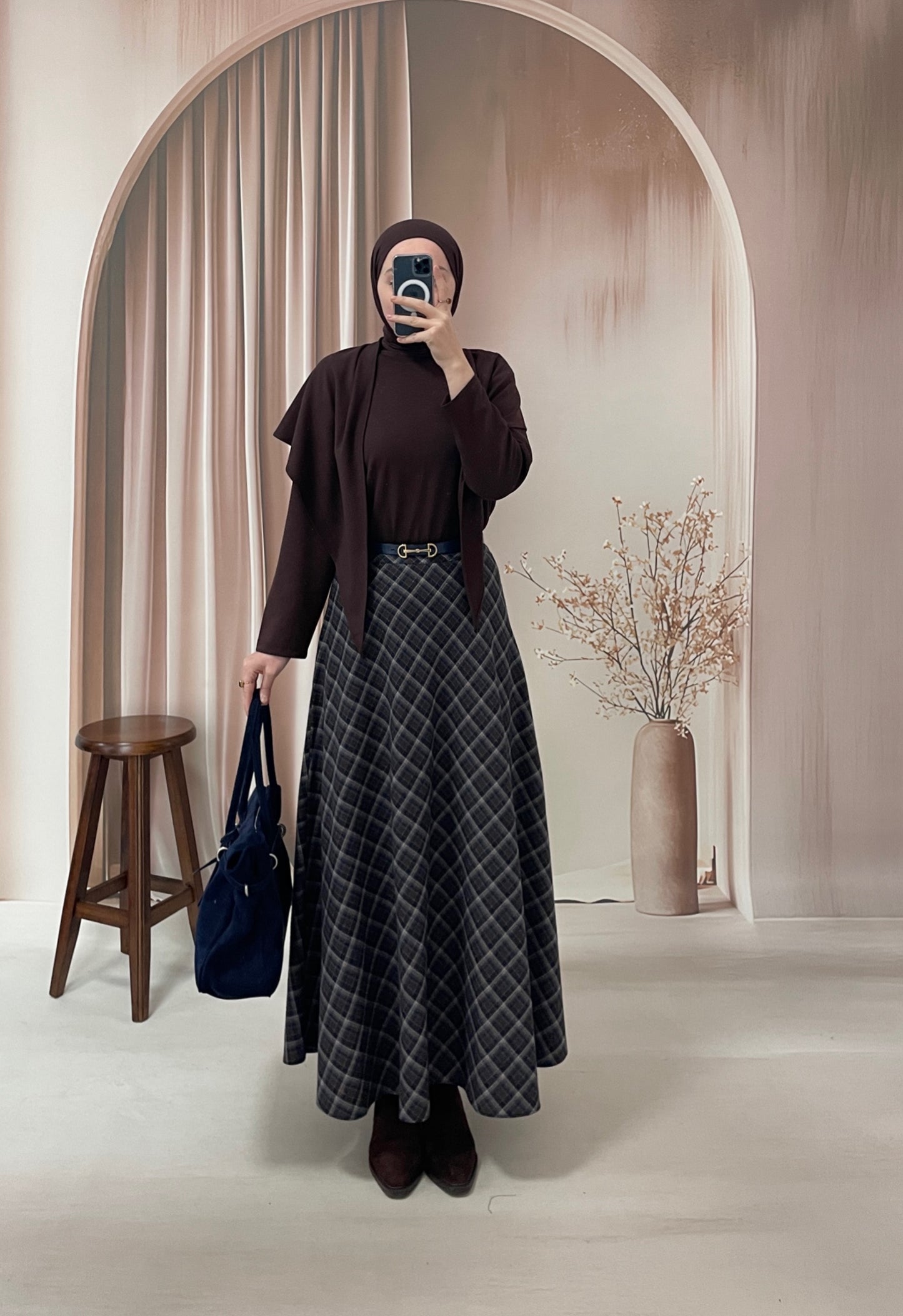 Pelerin Tasarım Sweatshirt Acı Kahve