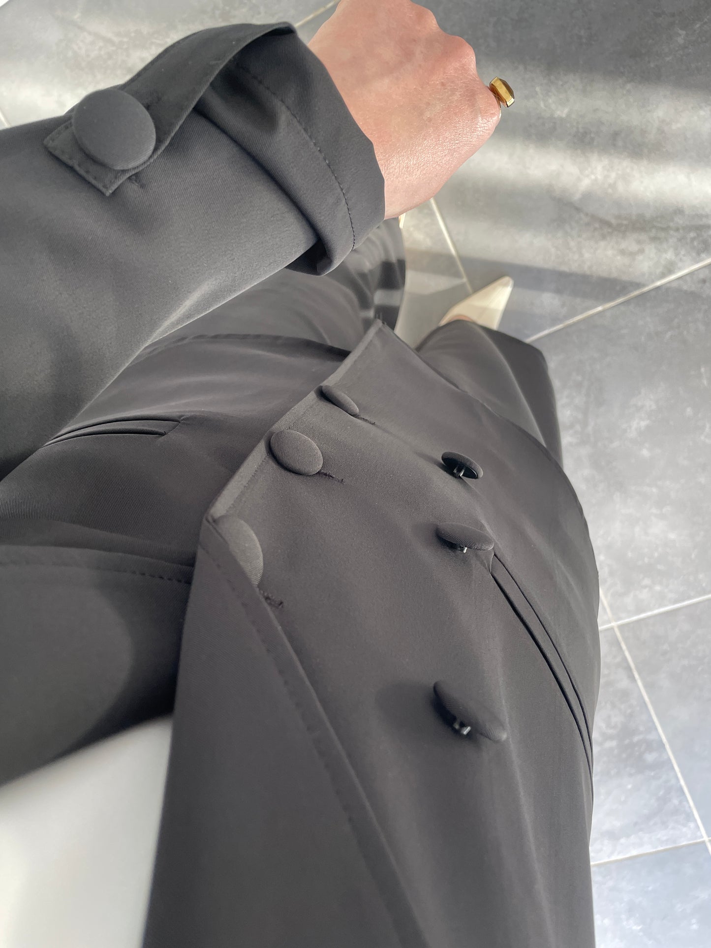 Ceket Etek Pantolon&İçlik 3’lü Takım-Siyah