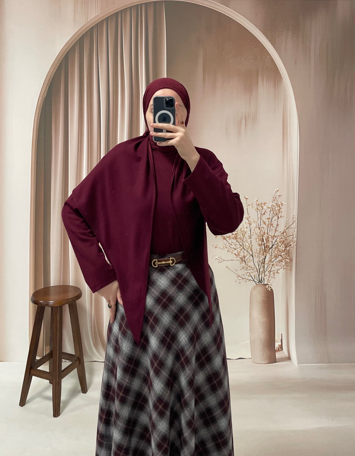 Pelerin Tasarım Sweatshirt Bordo