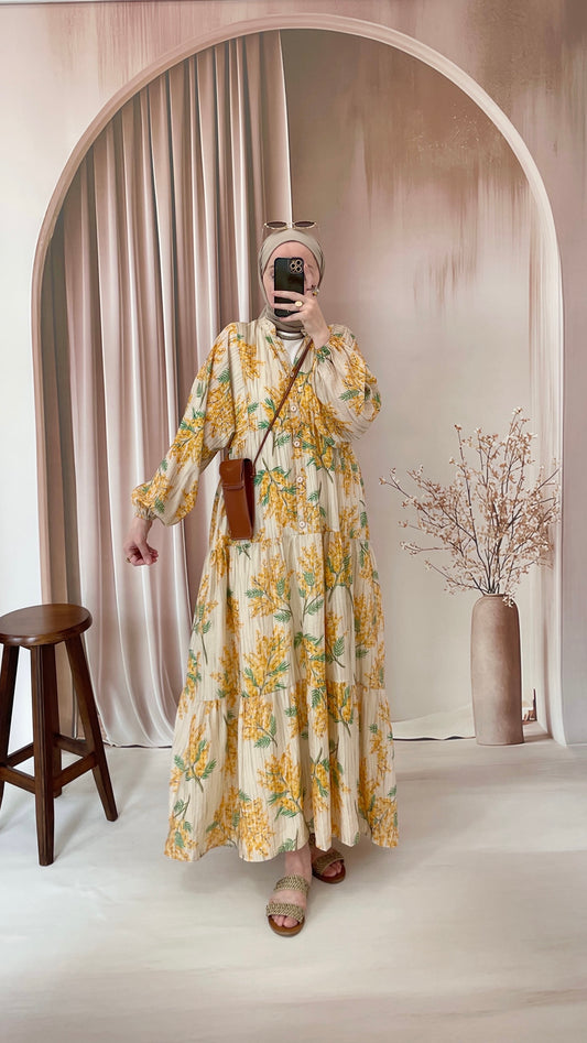 Mango Mimoza Desen Elbise