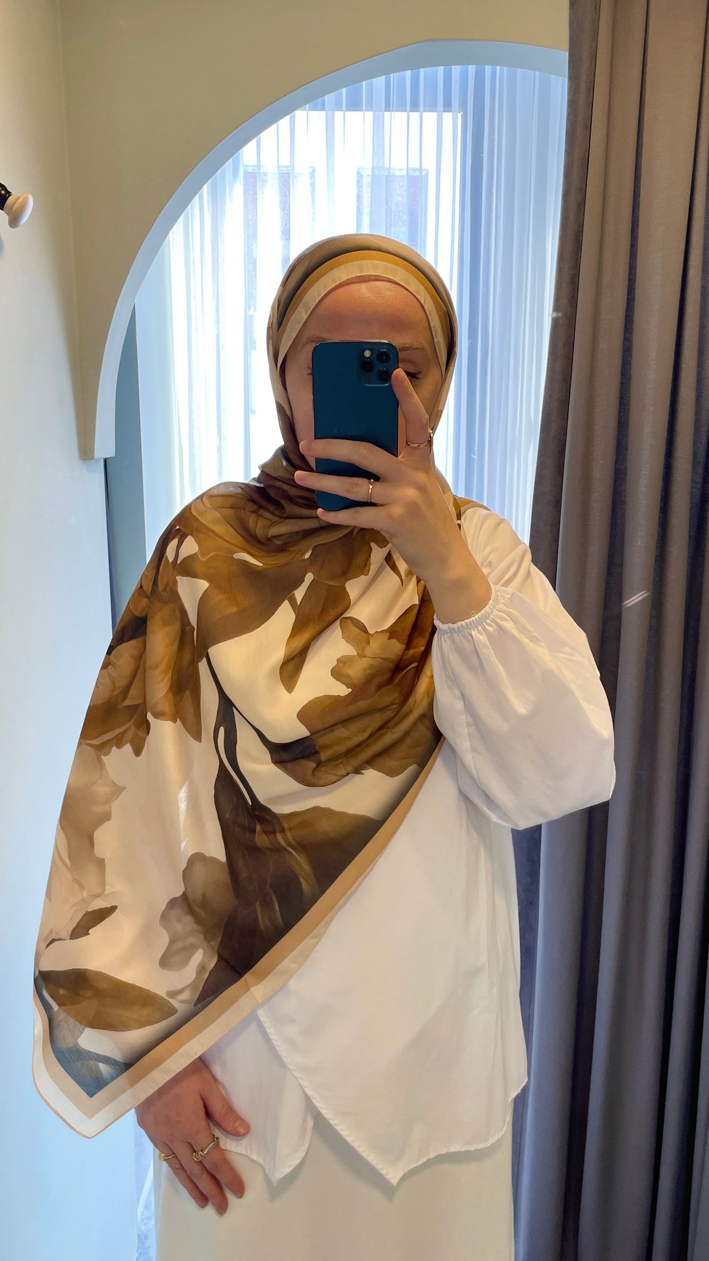 Lotus Pamuk Soft Şal-Hardal