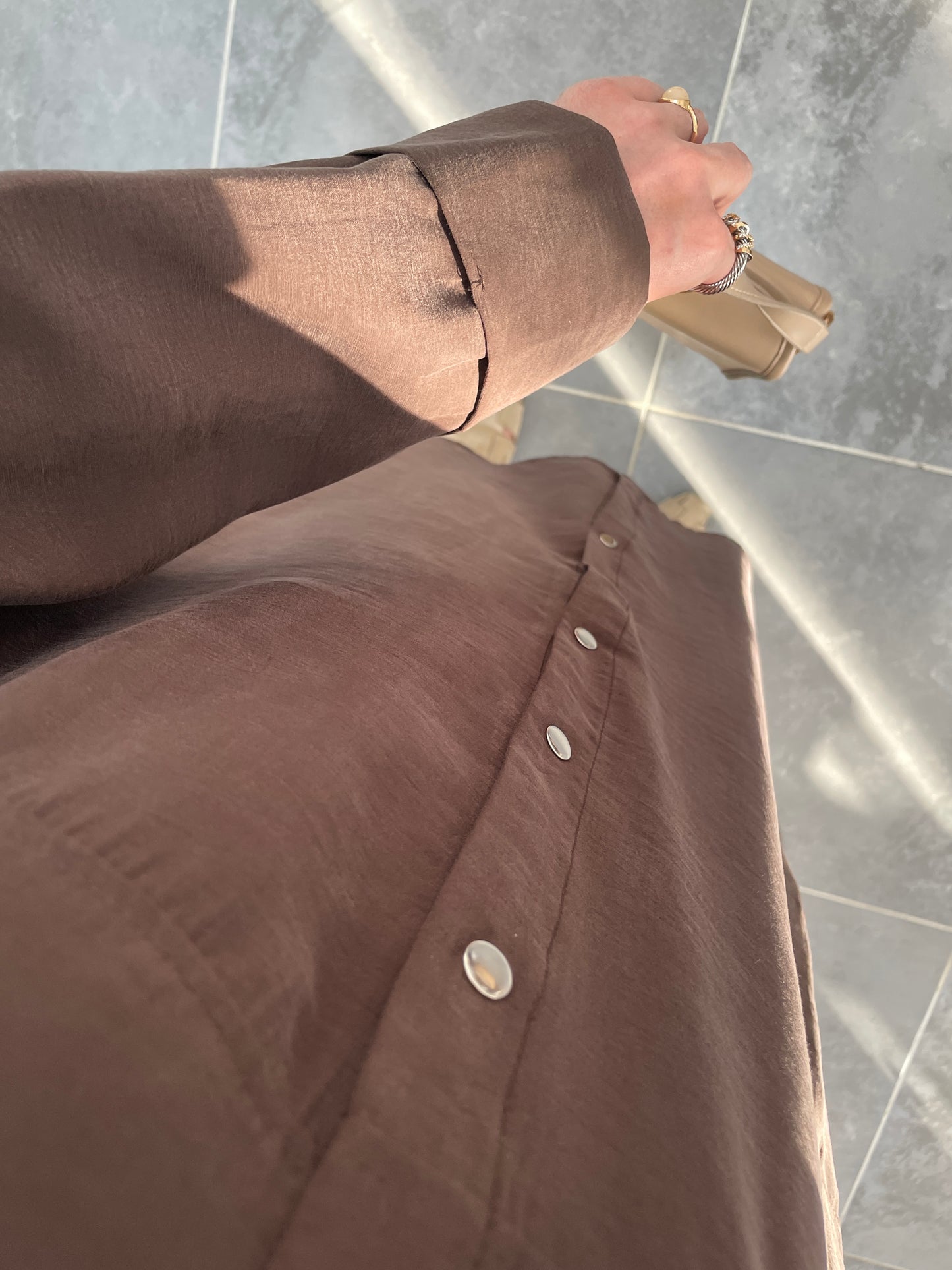 Cupra Çıtçıt Kapamalı Kap-Kahve