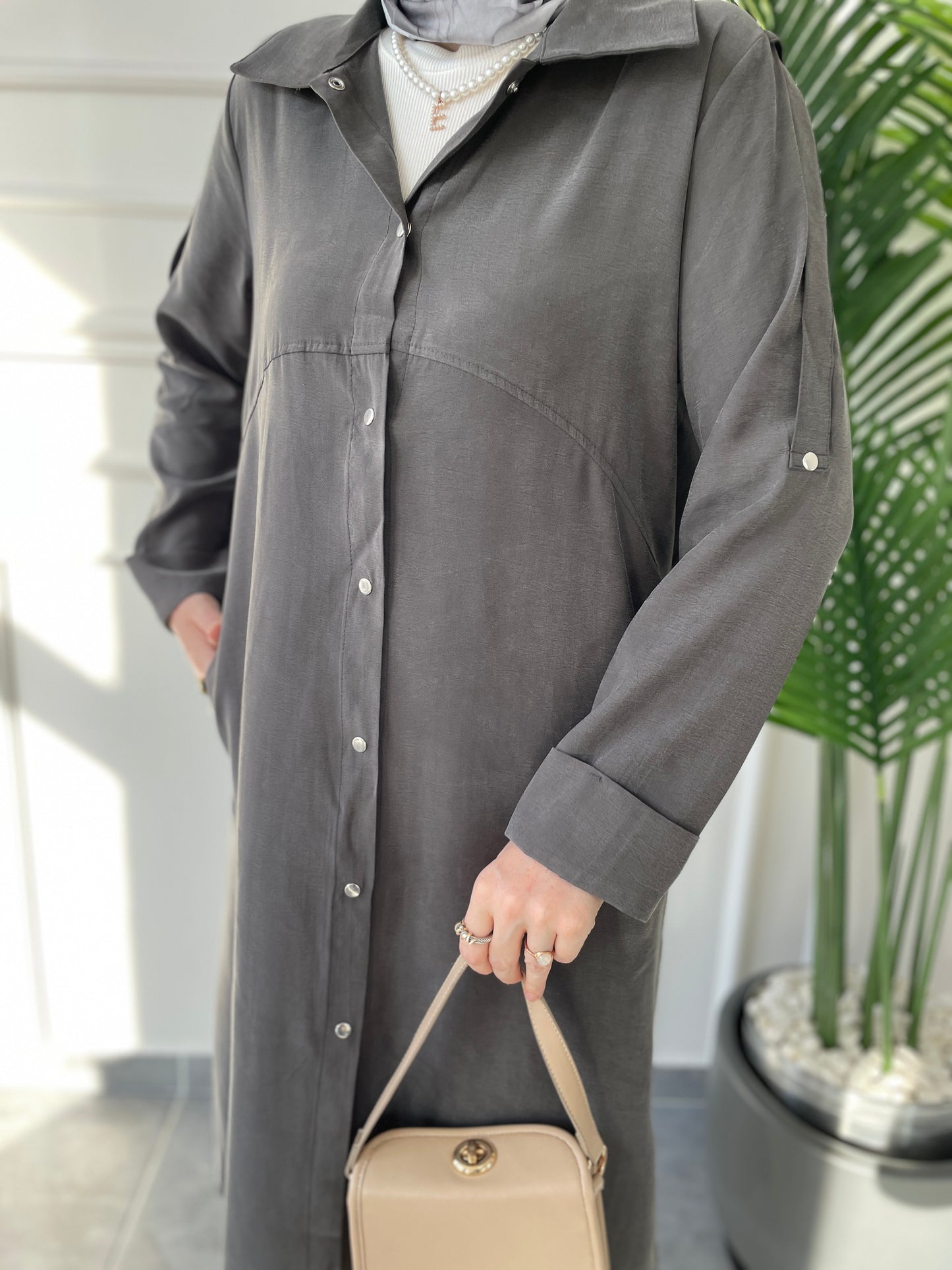 Cupra Çıtçıt Kapamalı Kap-Antrasit