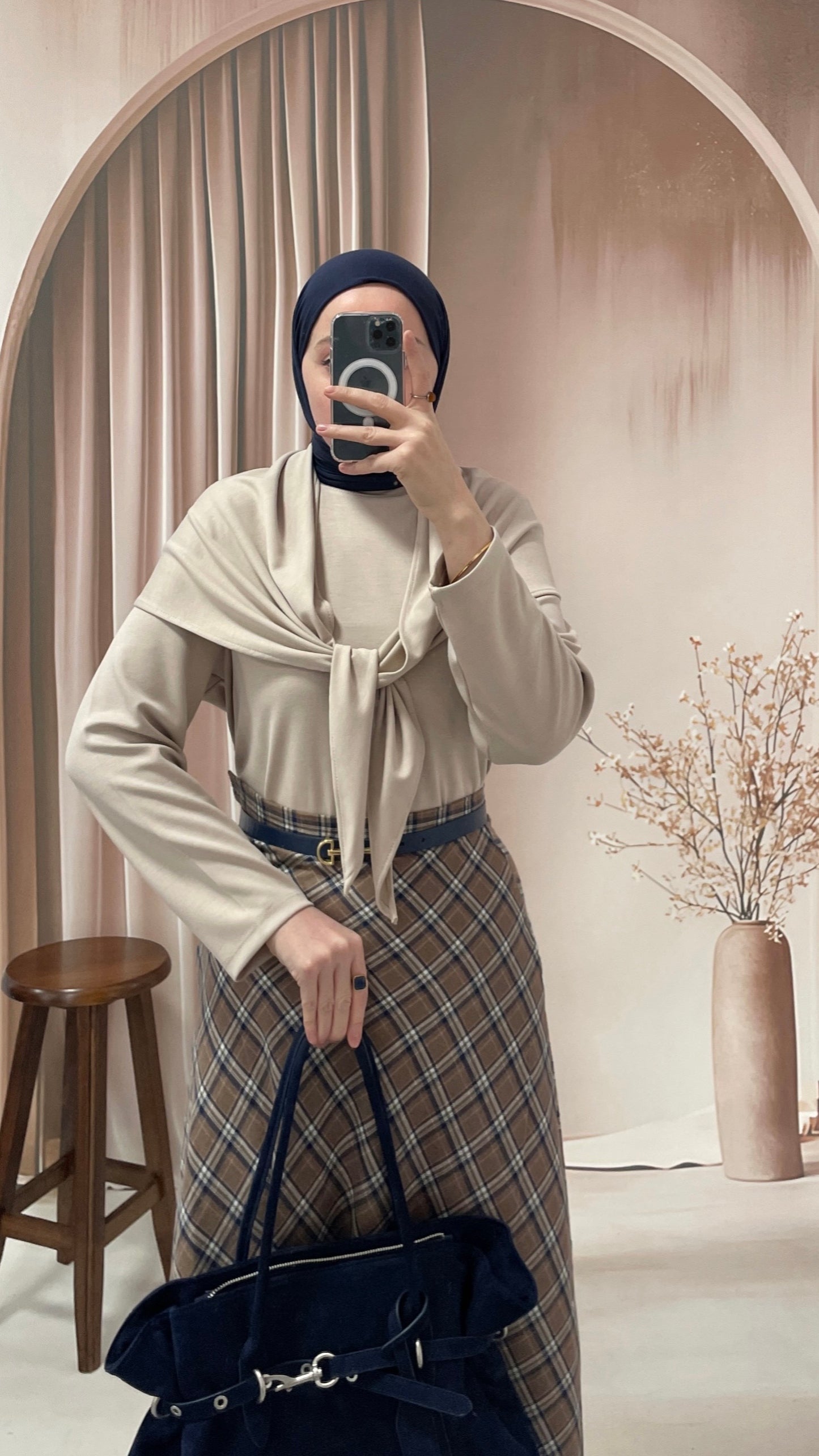 Pelerin Tasarım Sweatshirt Bej