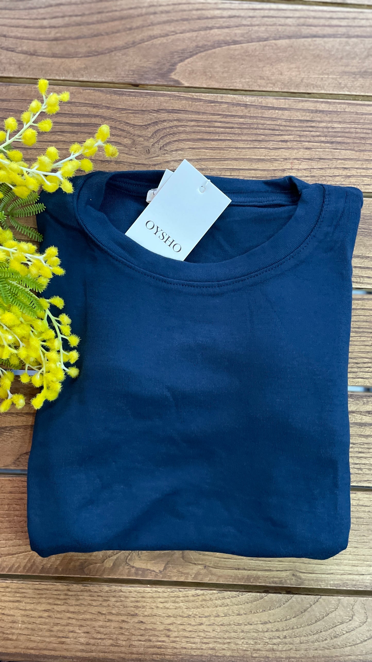 Oysho Parmak Geçirmeli Body Lacivert