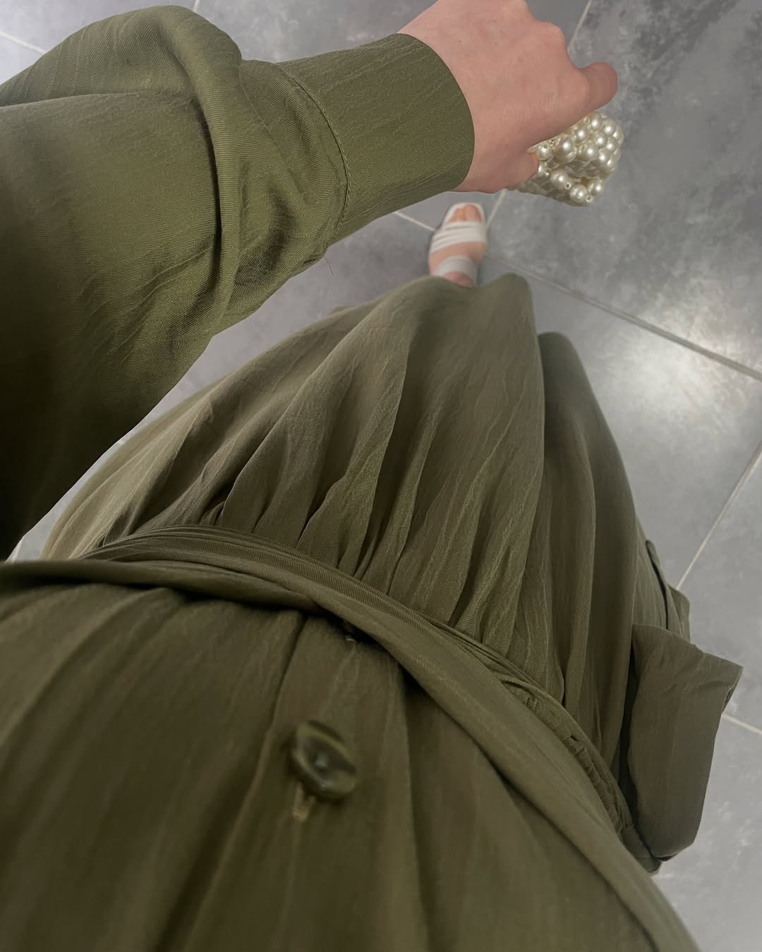 Liva Koton Elbise-Haki