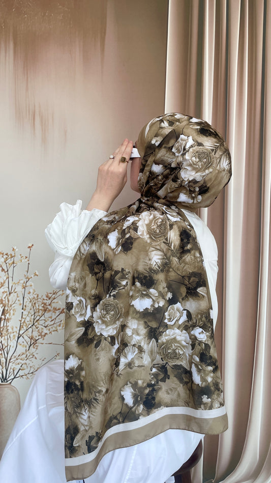 Pamuk Soft Gelincik Şal Yağ Yeşili