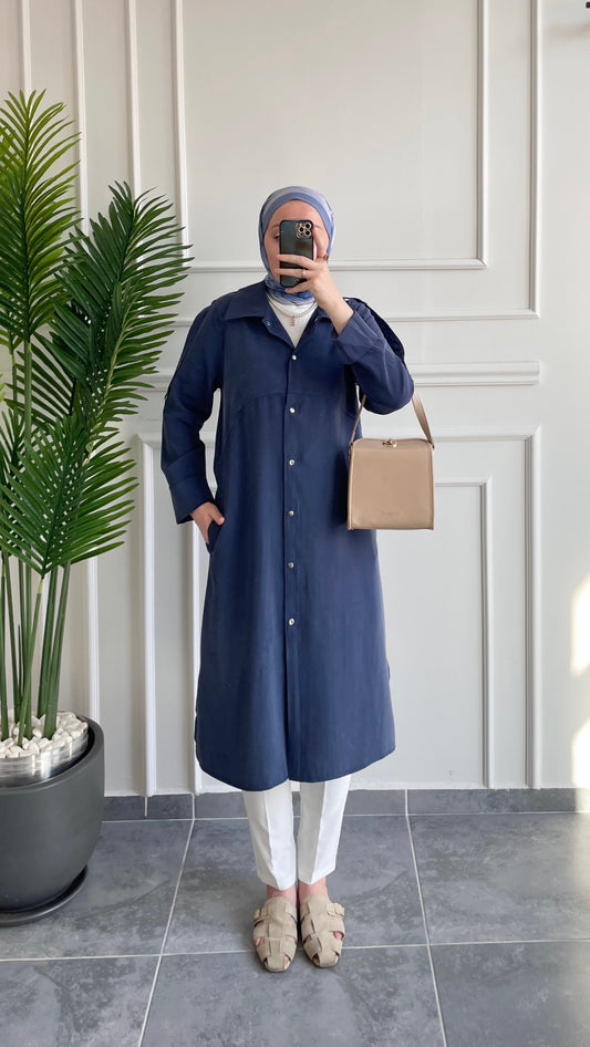 Cupra Çıtçıt Kapamalı Kap-İndigo