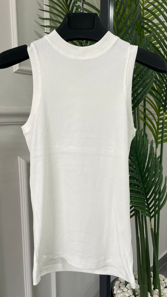 Bisiklet Yaka Fitilli Body Beyaz