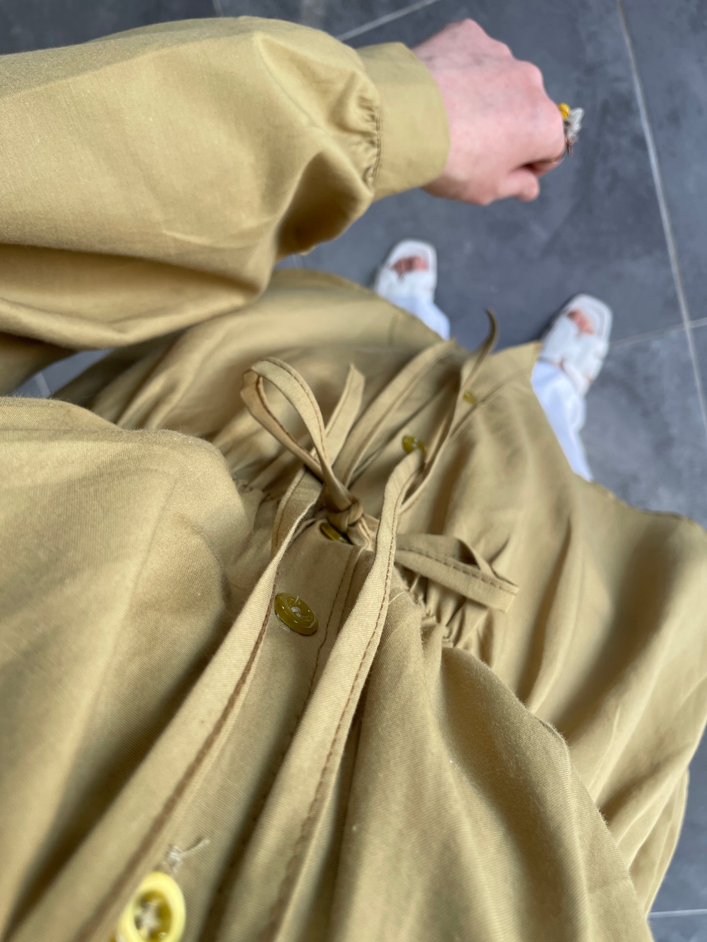 Fiyonklu Pinterest Gömlek-Yağ yeşili