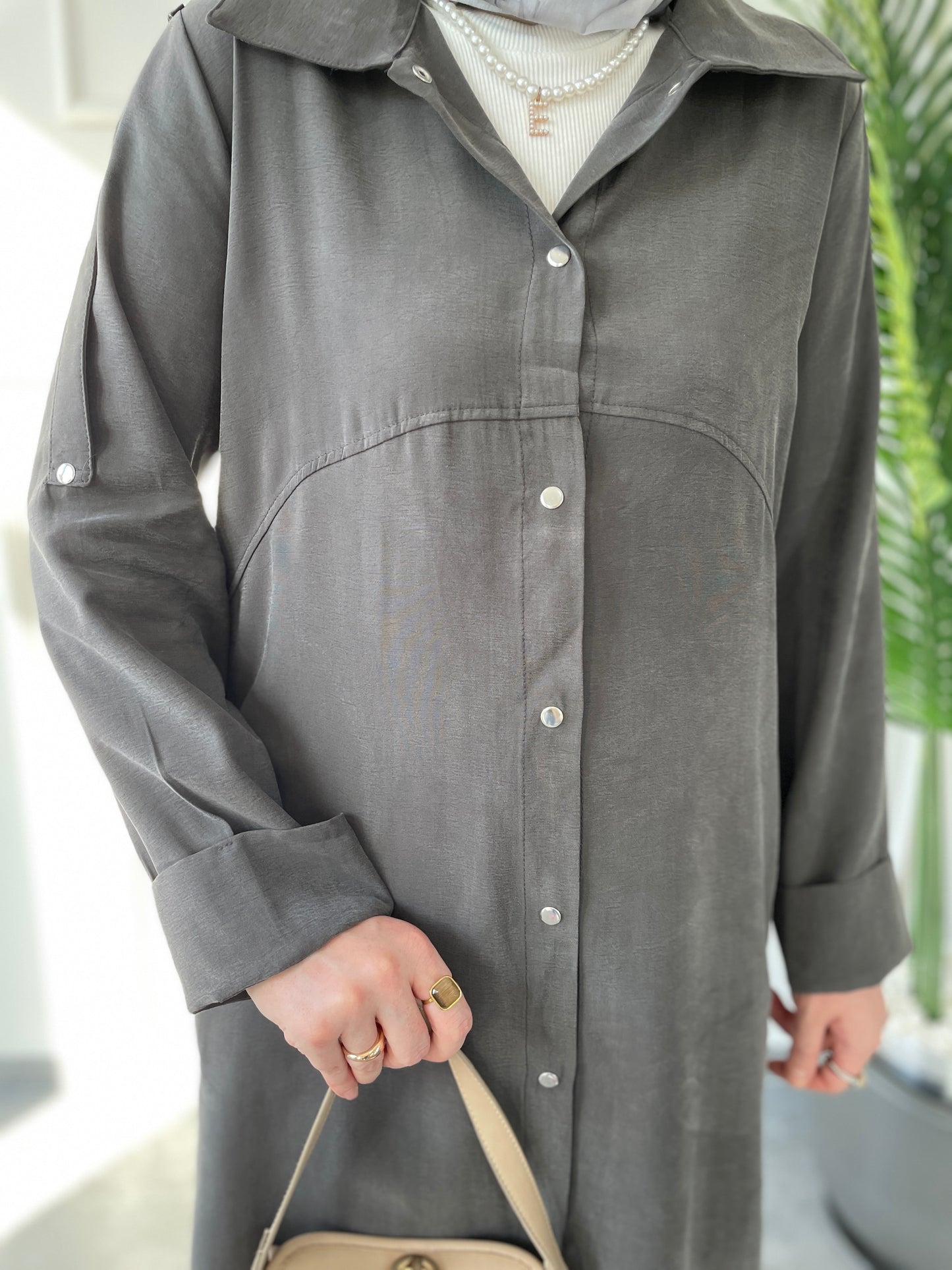 Cupra Çıtçıt Kapamalı Kap-Antrasit