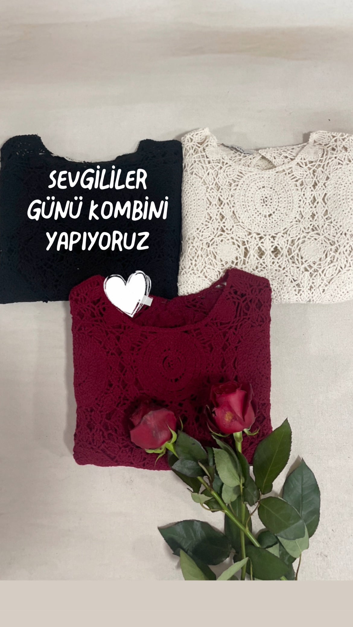Dantel Tasarım İspanyol Kol Kazak Bordo