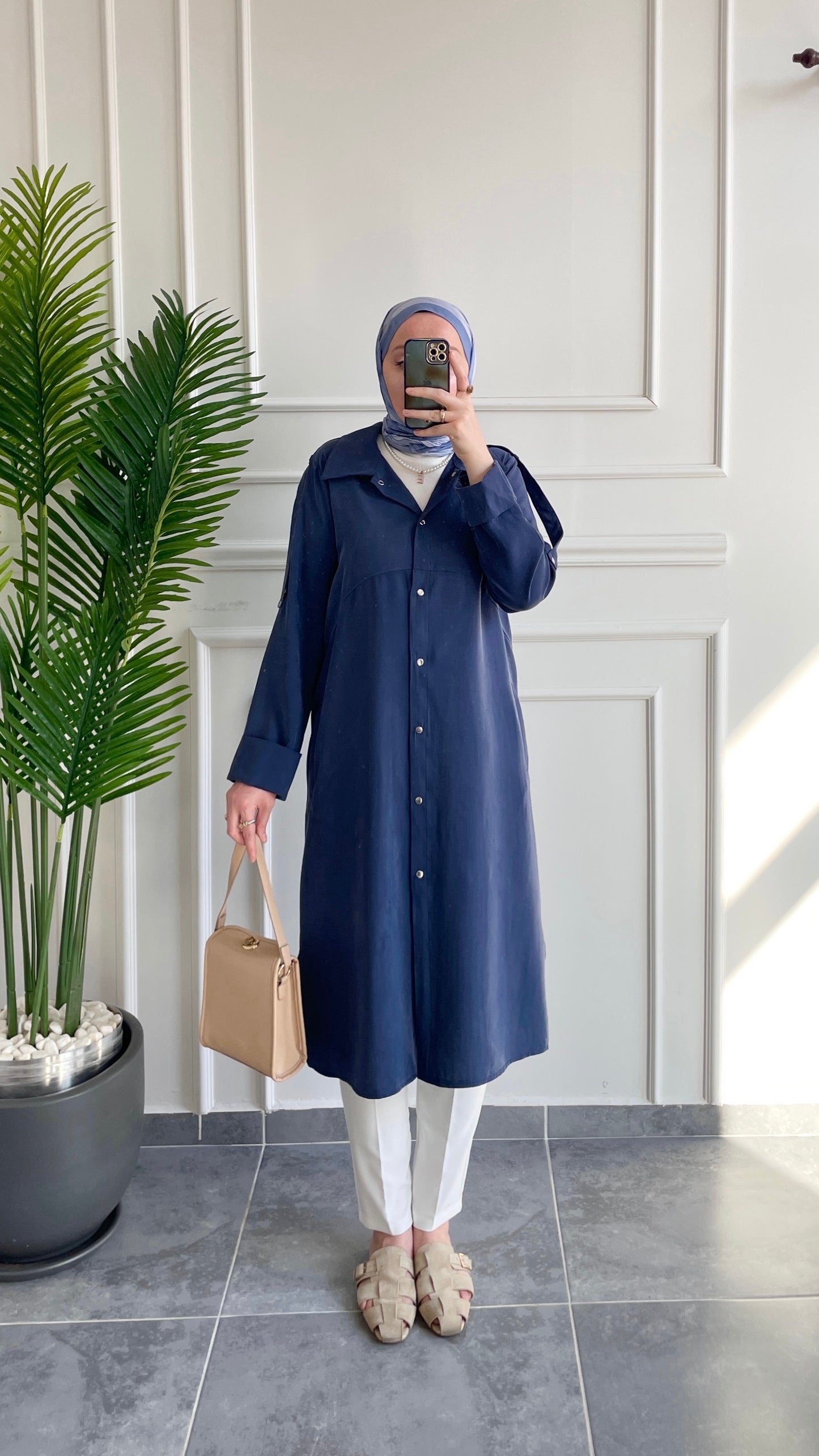 Cupra Çıtçıt Kapamalı Kap-İndigo