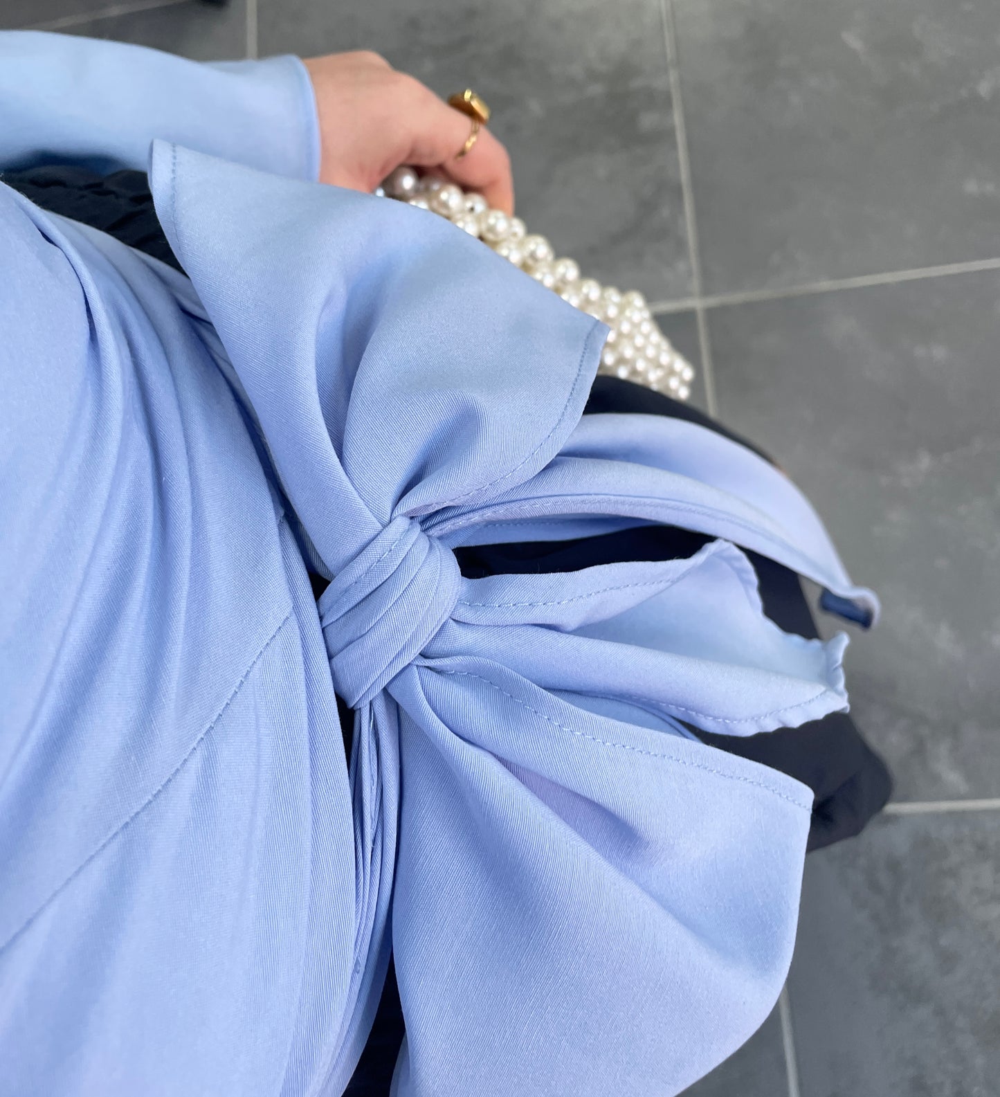 İspanyol Kol Bel Bağlamalı Gömlek-