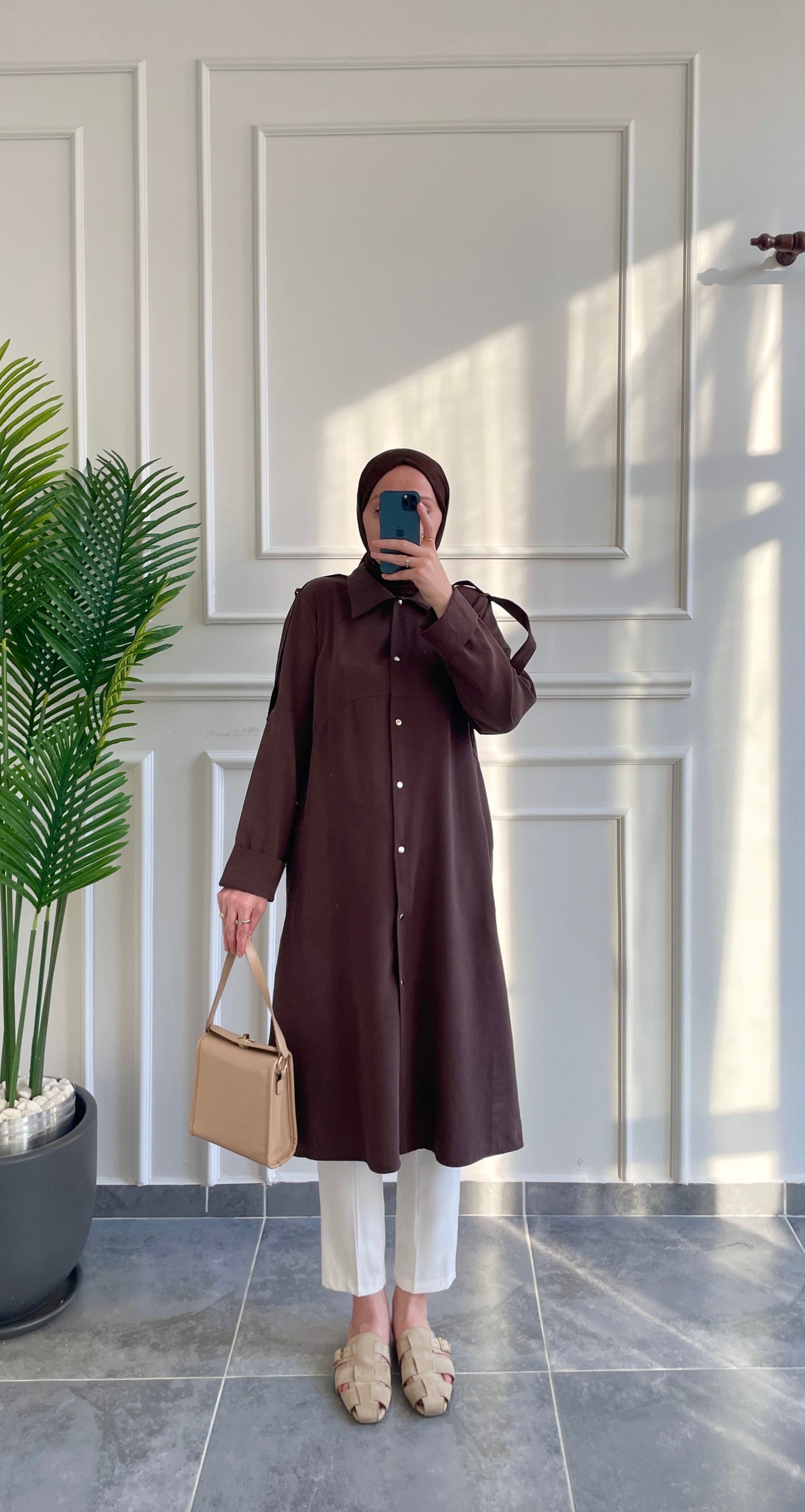 Cupra Çıtçıt Kapamalı Kap-Kahve