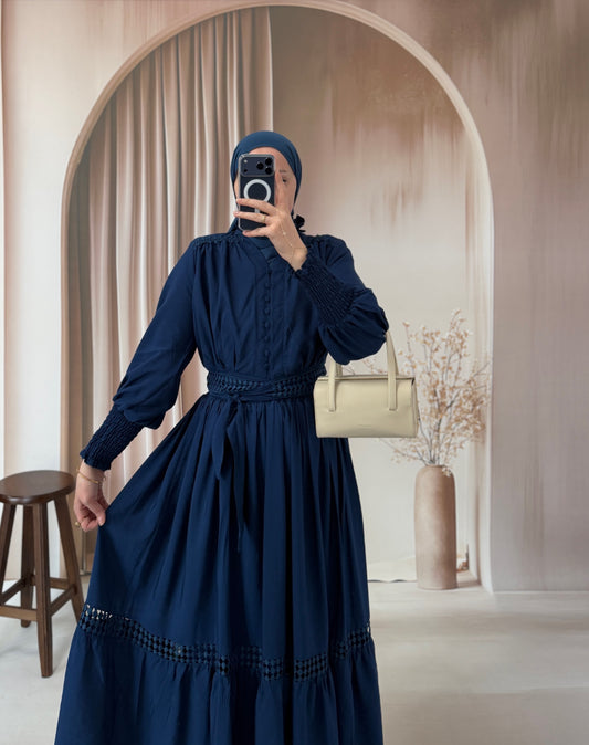 Brode Detaylı Soft Takım Lacivert