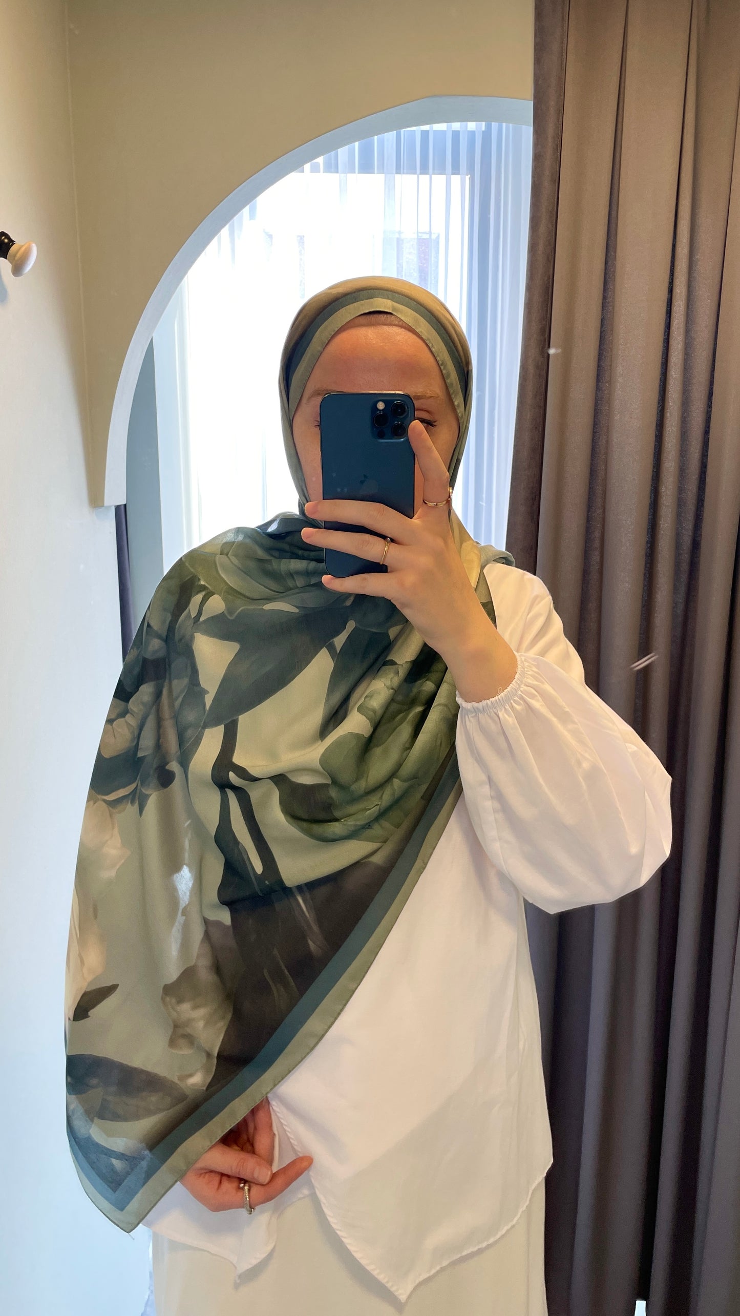 Lotus Pamuk Soft Şal-Aqua