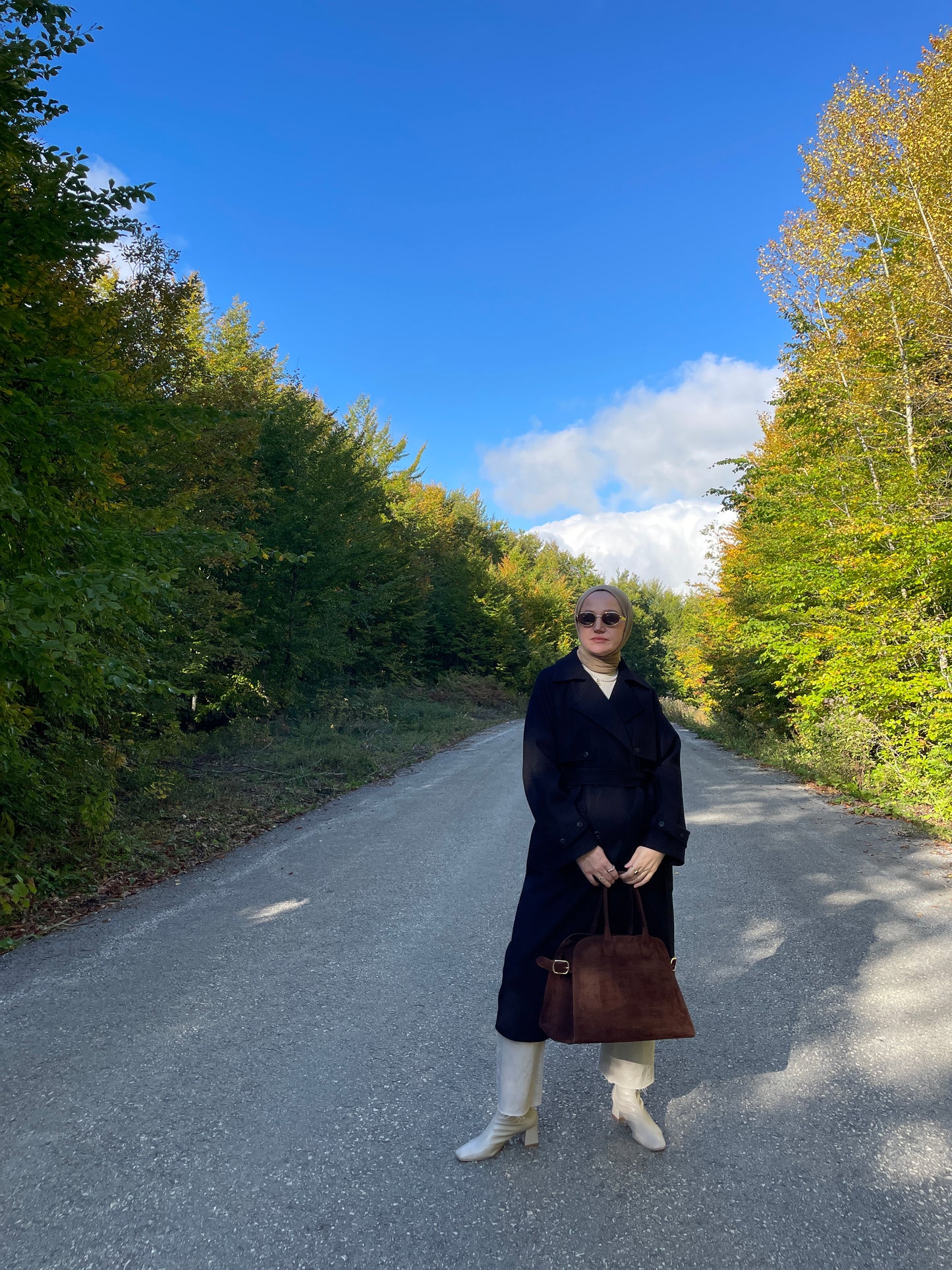 Trençkot Tasarım Premium Kaşe Kaban Siyah