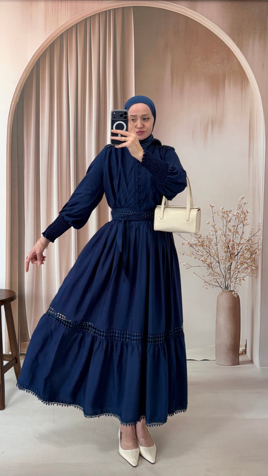 Brode Detaylı Soft Takım Lacivert