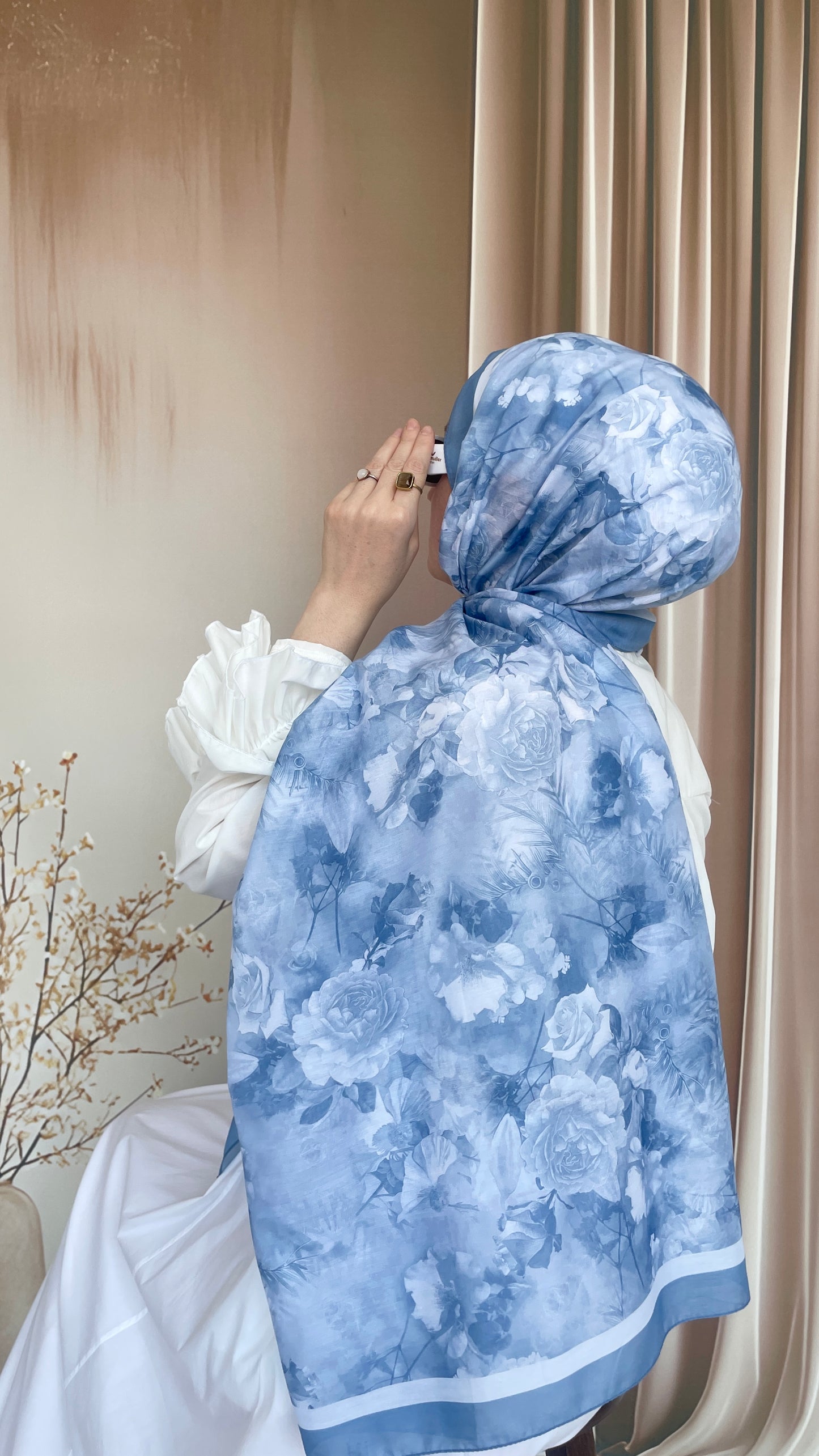 Pamuk Soft Gelincik Şal Bebe Mavi