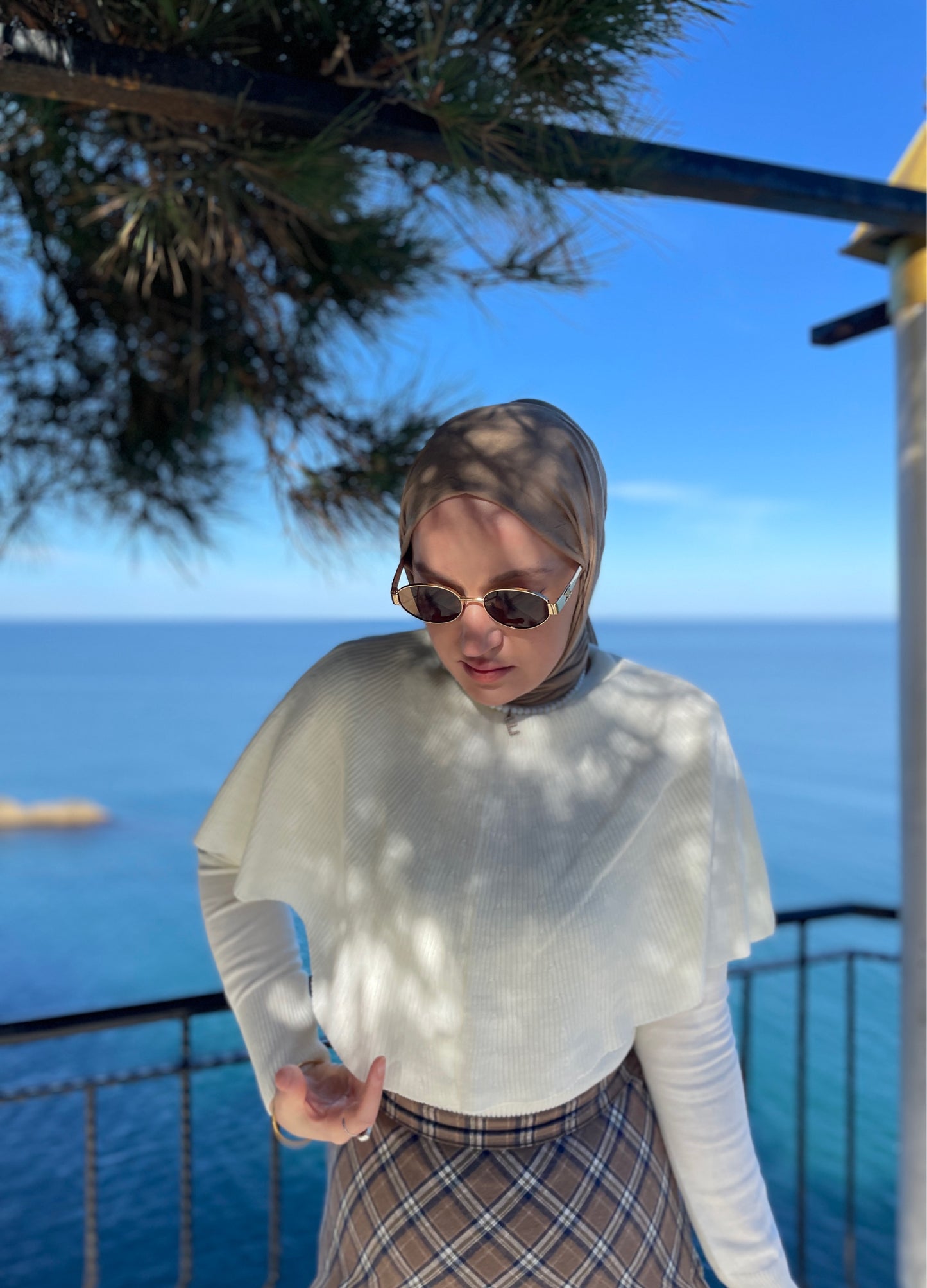 Pelerin Tasarım Kazak Ekru