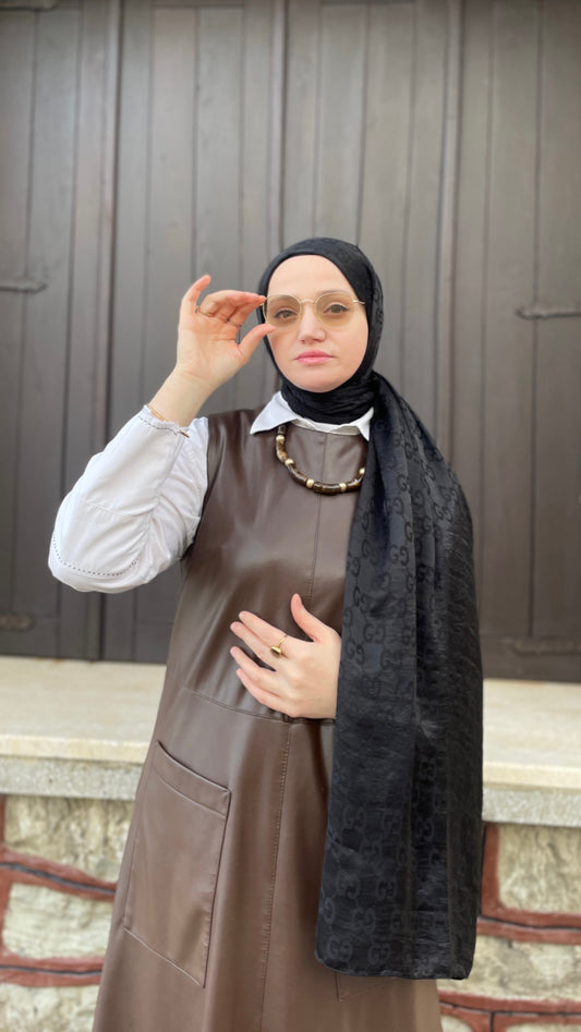 G desen AYROBİN JAKAR ŞAL SİYAH