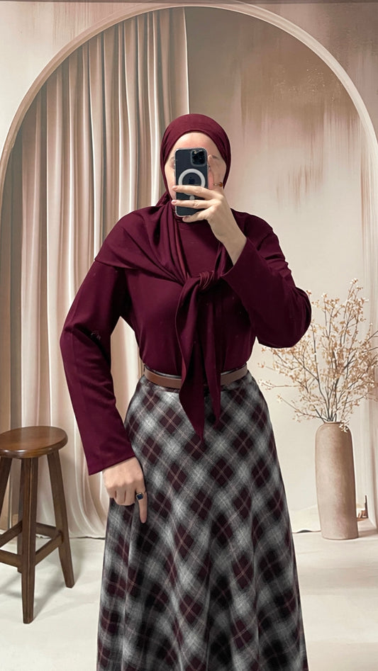 Pelerin Tasarım Sweatshirt Bordo