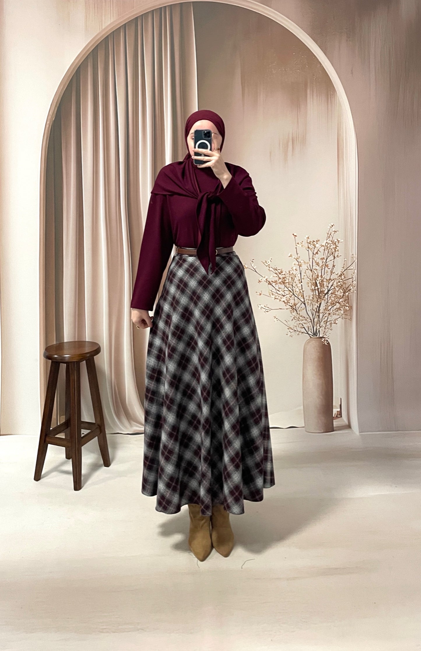 Pelerin Tasarım Sweatshirt Bordo