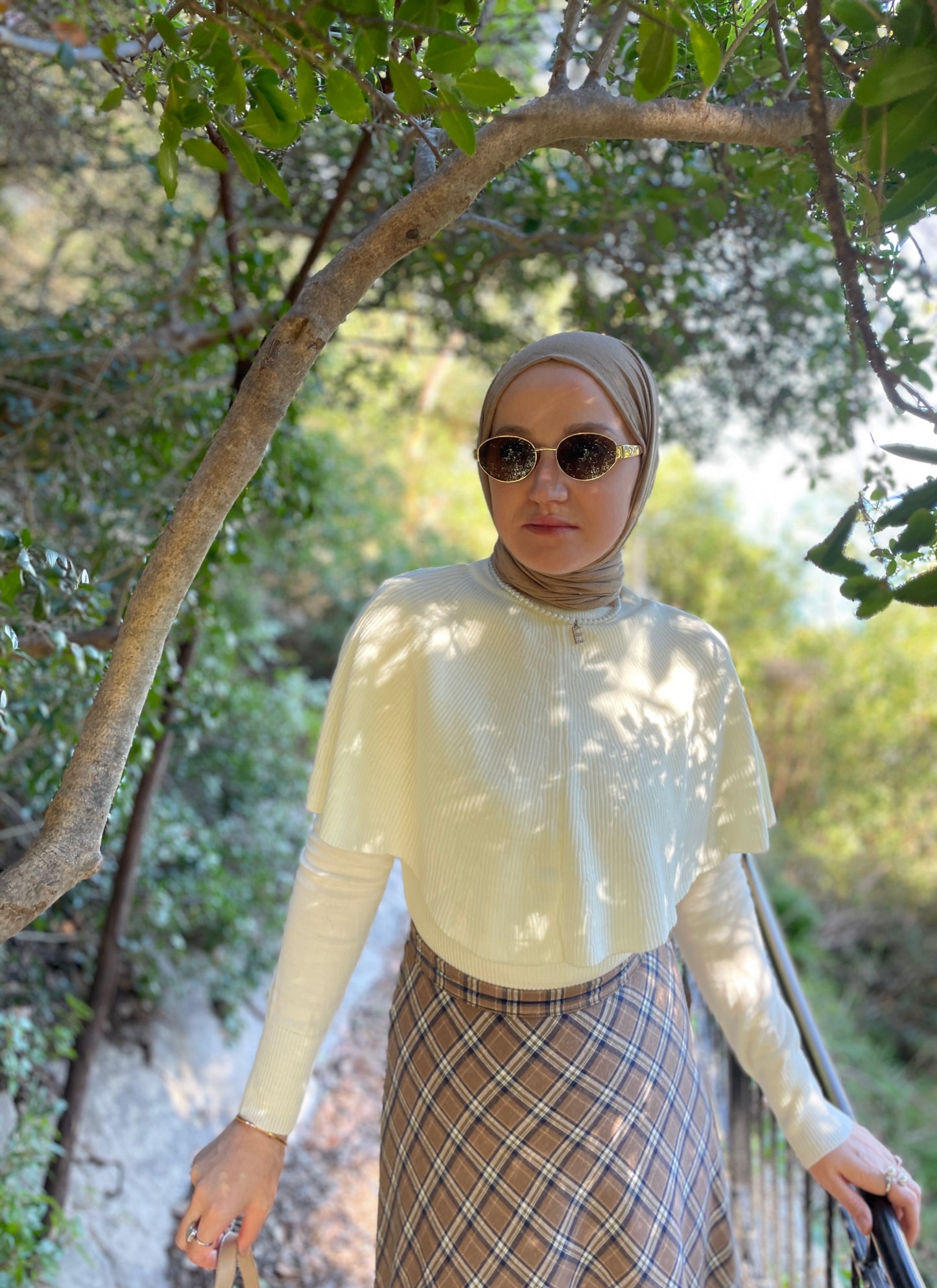 Pelerin Tasarım Kazak Ekru