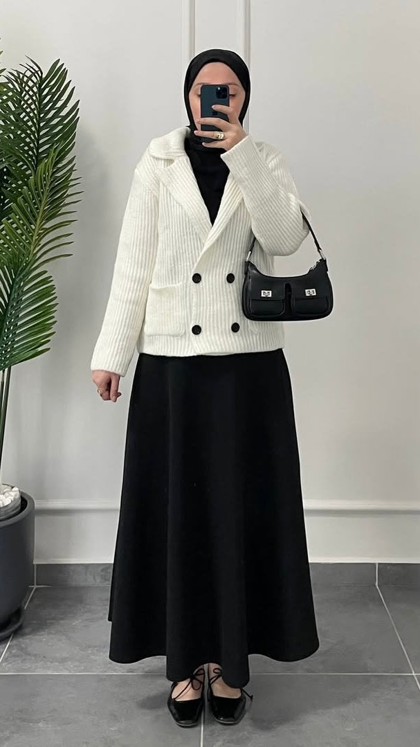 Ceket Tasarım Hırka Ekru