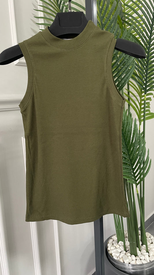 Bisiklet Yaka Fitilli Body Haki