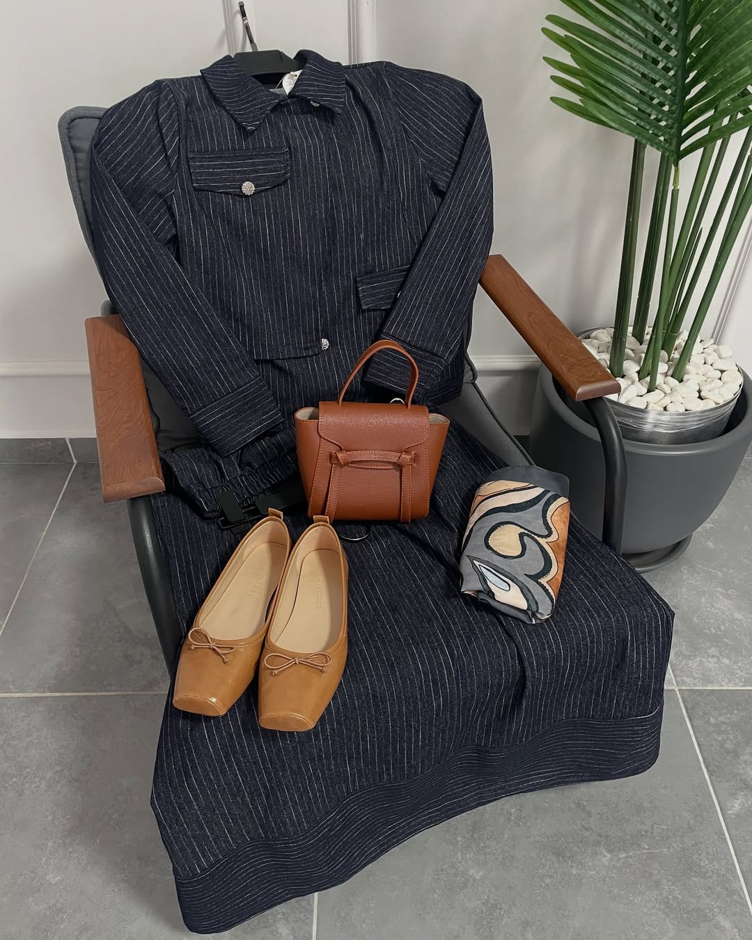 Denim Ceket&Etek Takım