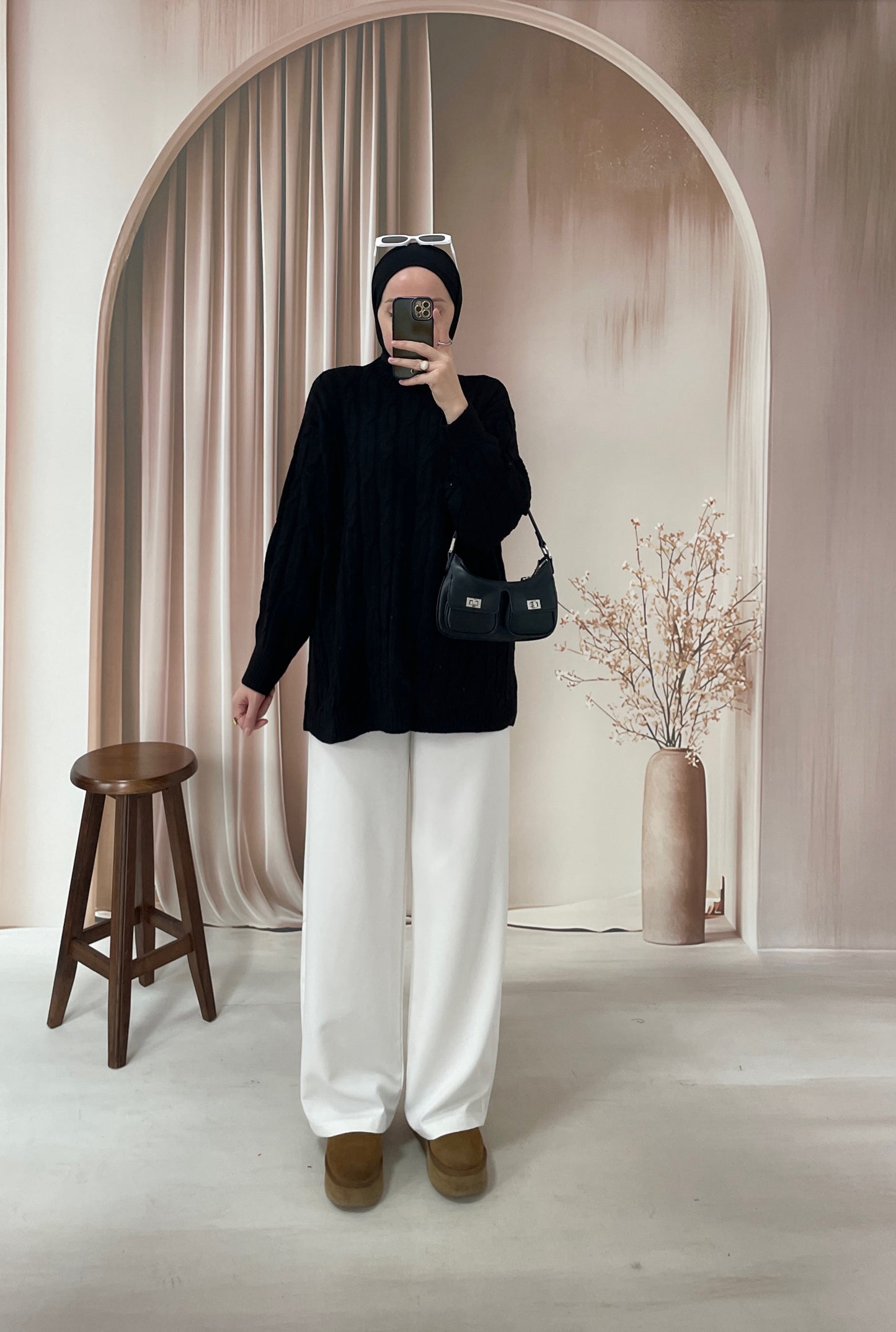 Pinterest Örgü Kazak Siyah