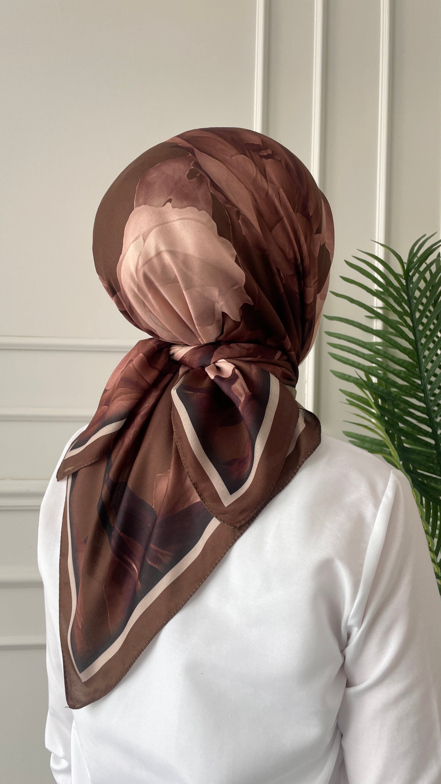 Pamuk Soft Lotus Eşarp Kahve
