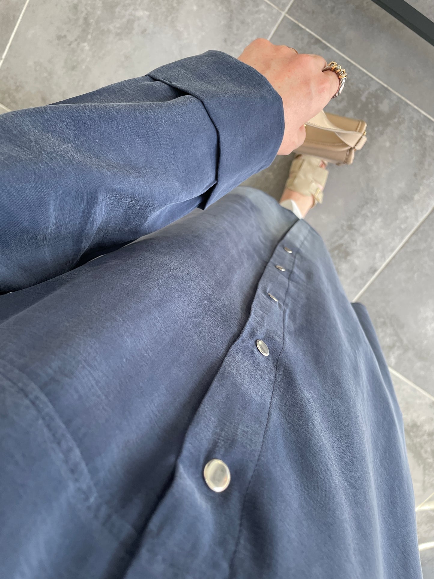 Cupra Çıtçıt Kapamalı Kap-İndigo