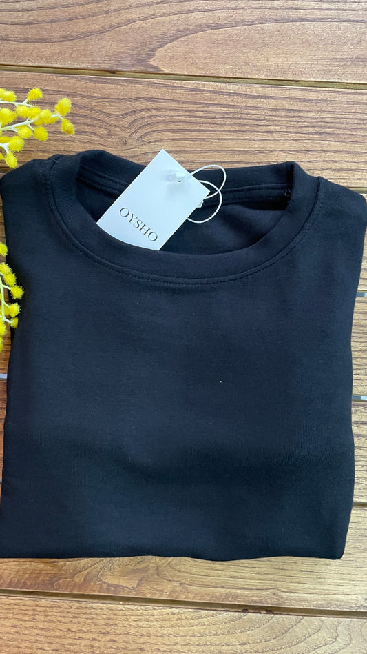 Oysho Parmak Geçirmeli Body Siyah