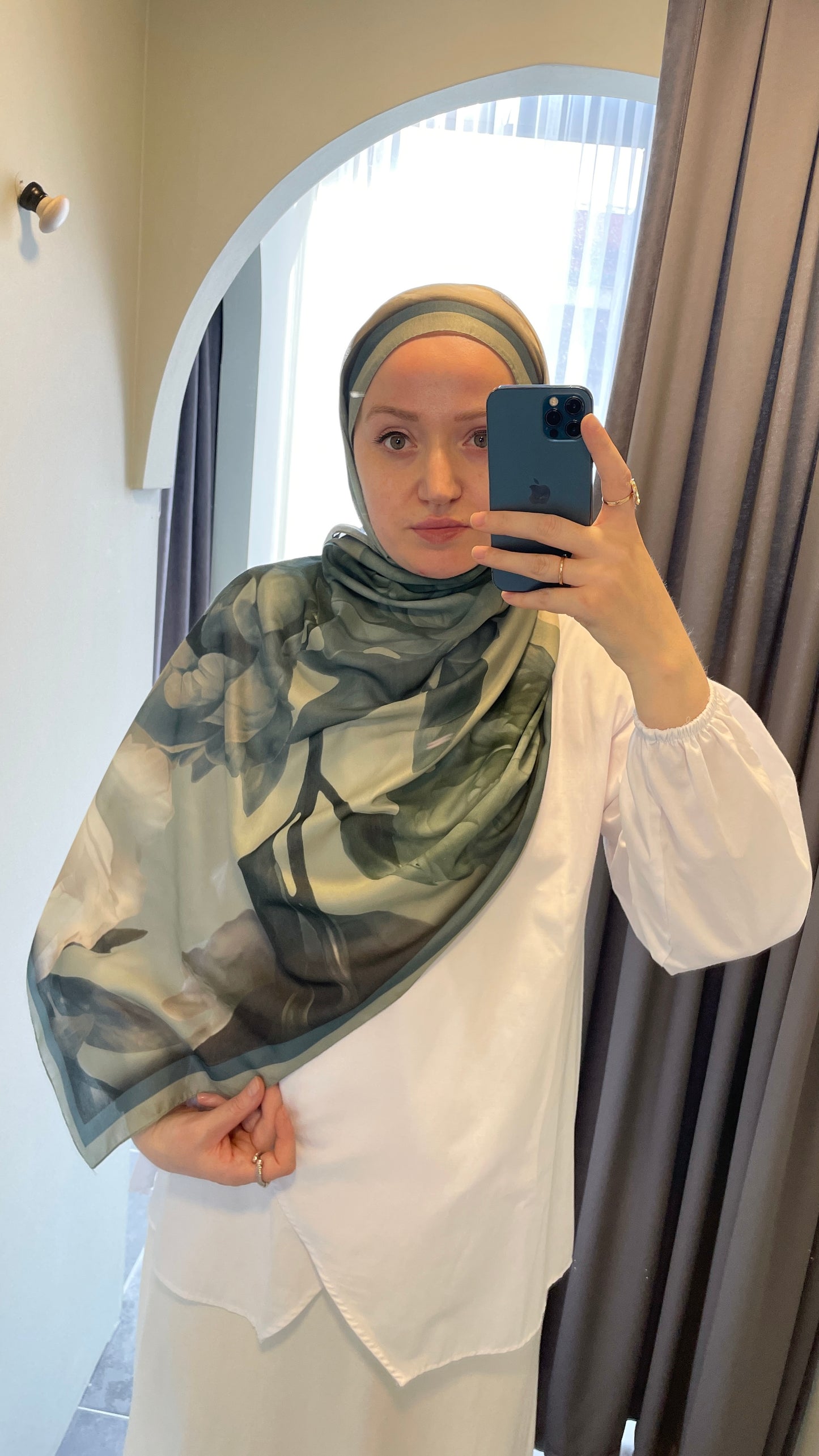 Lotus Pamuk Soft Şal-Aqua