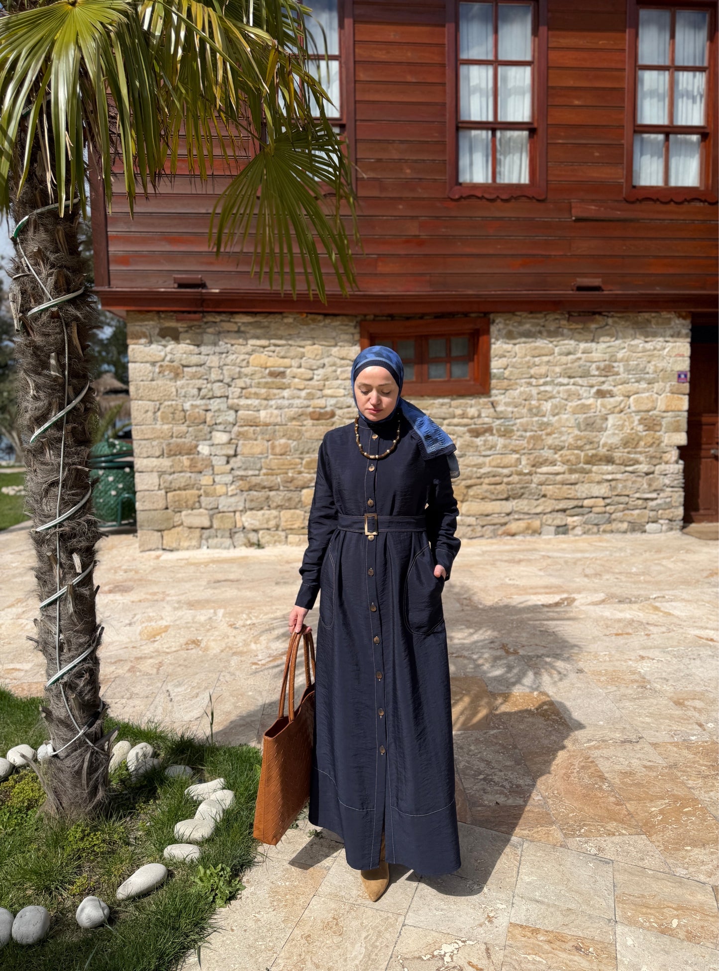 Tam Boy Trençkot Lacivert