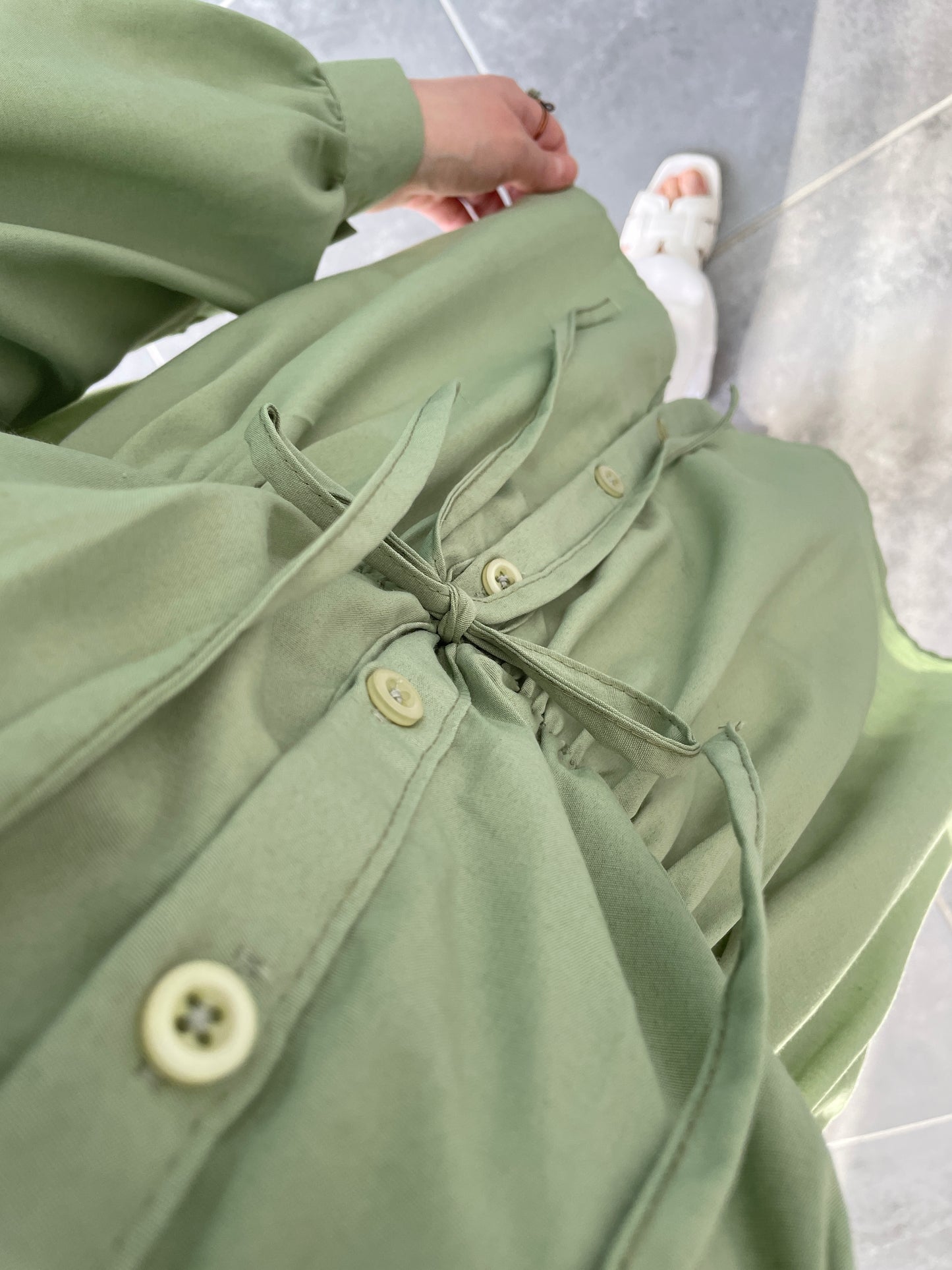 Fiyonklu Pinterest Gömlek-Çağla