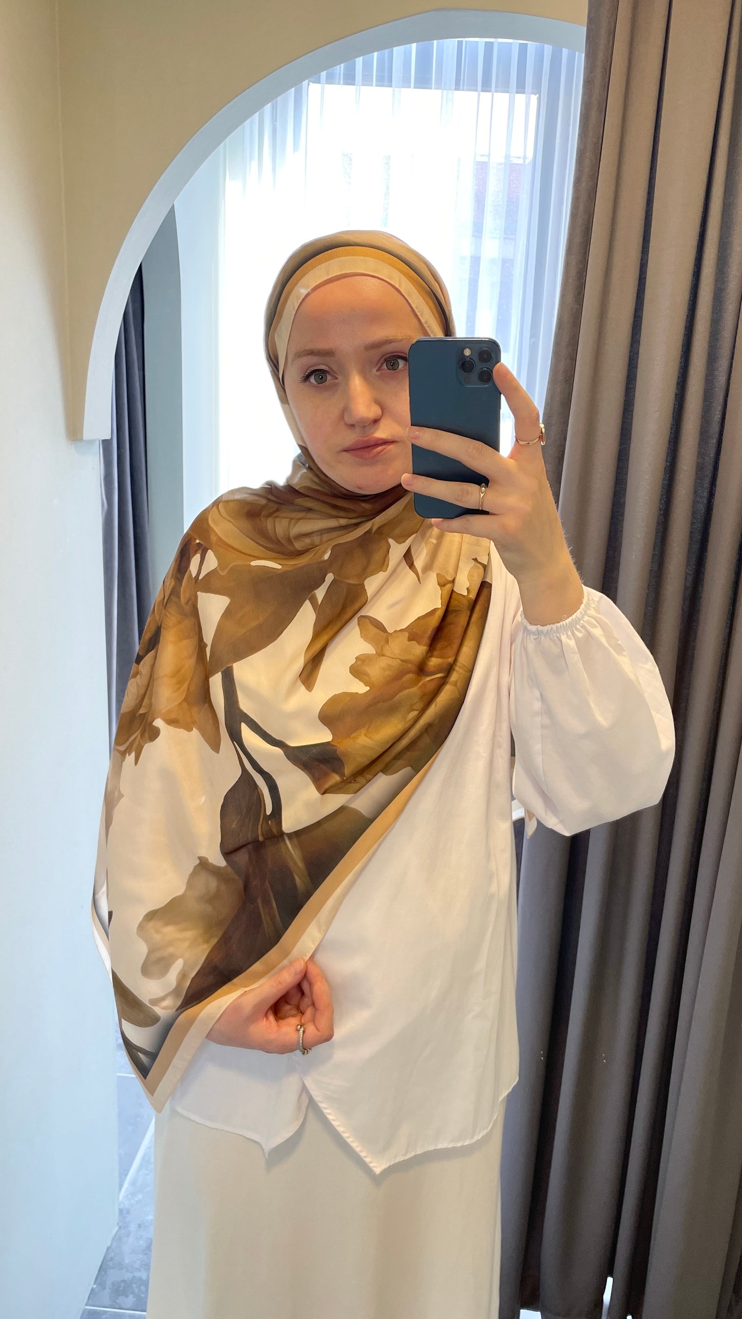 Lotus Pamuk Soft Şal-Hardal